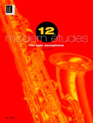 12 modern etudes for solo saxophone, James Rae