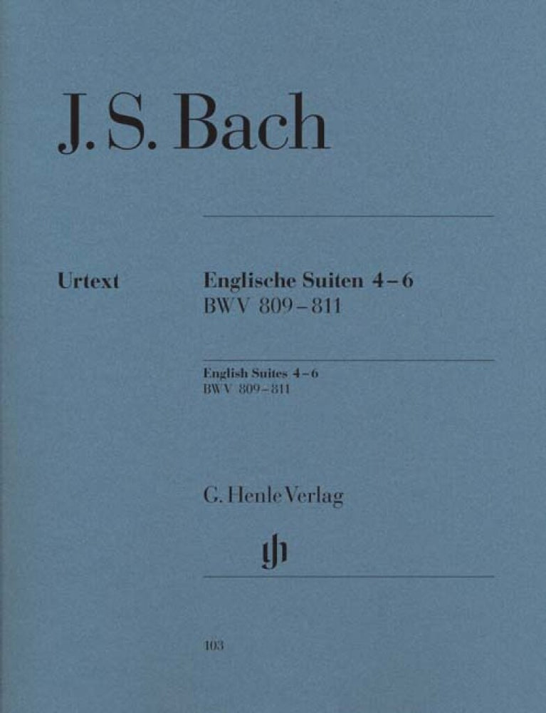Bach, J.S: English Suites 4-6, BWV 809-811