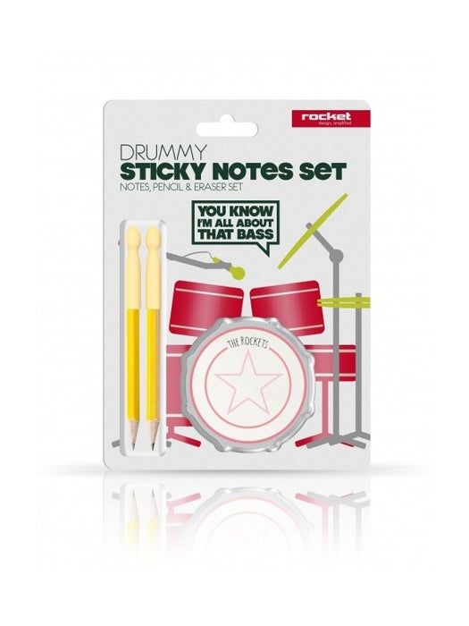 School Of Rock Drummy Sticky Notes Set