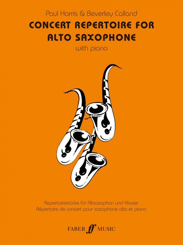 Concerto Repertoire For Alto Saxophone Paul Harris & Beverley Calland