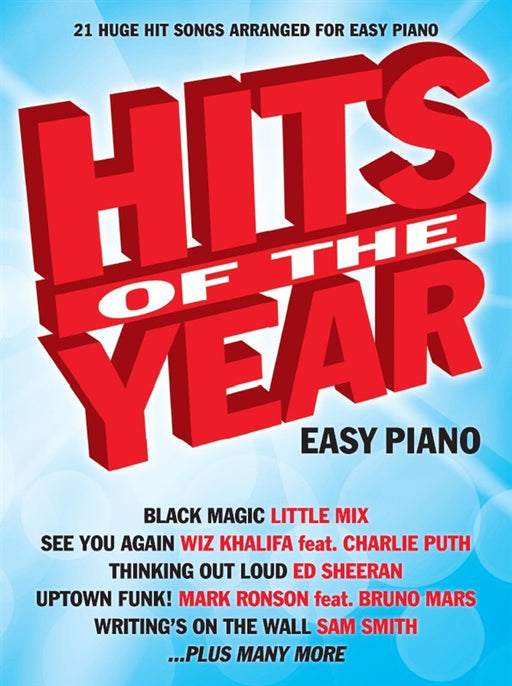 Hits of the Year Easy Piano