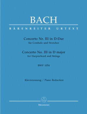 Bach, JS Concerto No. III in D Major BWV 1054