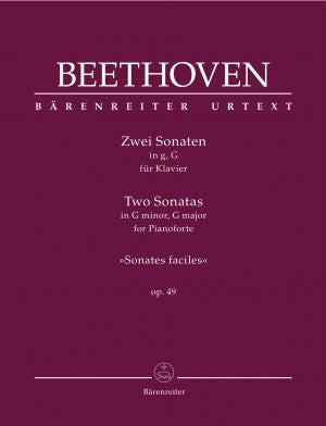 Beethoven Two Sonatas in G Minor, G Major Op. 49 (Sonatas Faciles)