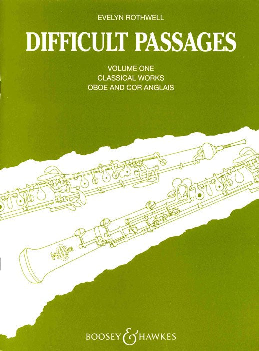 Evelyn Rothwell Difficult Passages For Oboe Volume 1