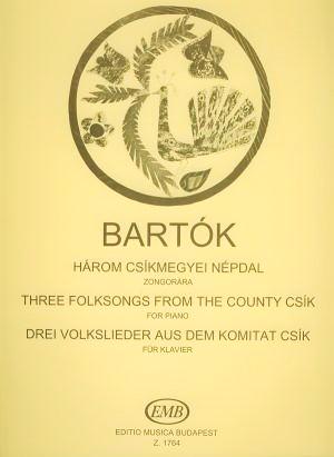 Bartok Three Folksongs from The County Csik for Piano