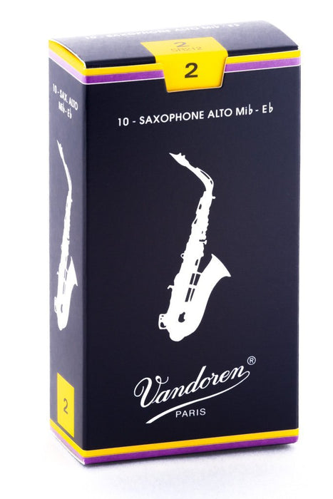 Vandoren Reeds Eb Alto Sax Traditional (10 BOX)