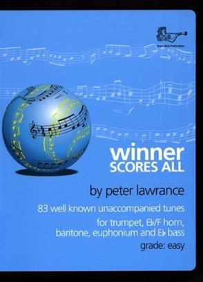 Winner Scores All for trumpet Eb/F horn, baritone, euphonium and Eb bass, with CD