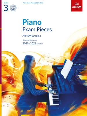 ABRSM: Piano Exam Pieces 2021 & 2022, Grade 3 with CD