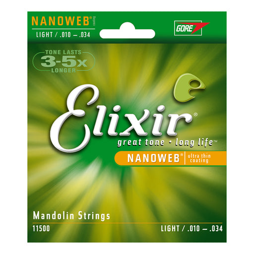 Elixir Nanoweb Mandolin Strings, .010-.034