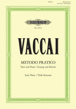 Vaccai Metodo Pratico, Low voice