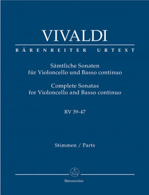 Vivaldi Complete Sonatas for Violincello and Basso continuo RV 39-47